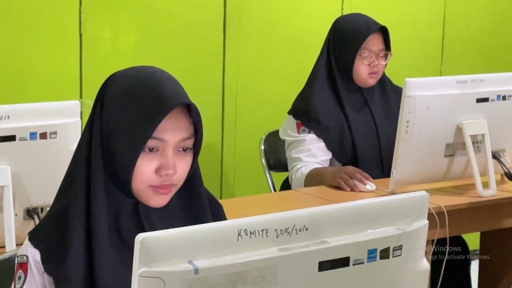 Peserta didik SMA Negeri 1 Banjarmasin jalani tes kemampuan akademik sebagai syarat untuk masuk perguruan tinggi